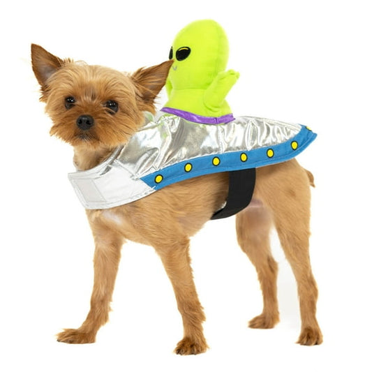Vibrant Life Halloween Alien Costume for Dogs and Cats, Lime Green