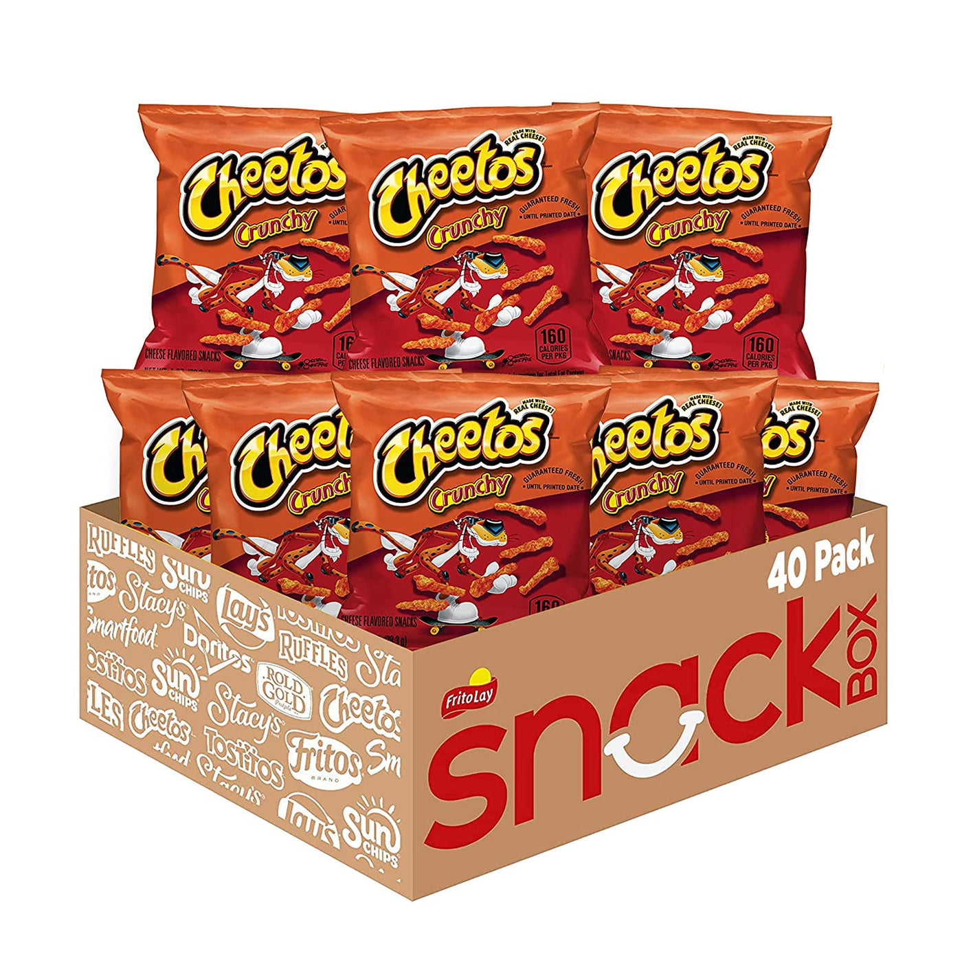 Cheetos Crunchy Cheese Flavored Snacks, 1oz Bags (40 Pack)