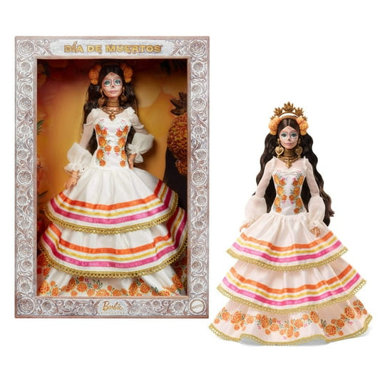 Barbie Signature Día De Muertos 2025 Collectible Doll in Ruffled Cream Gown