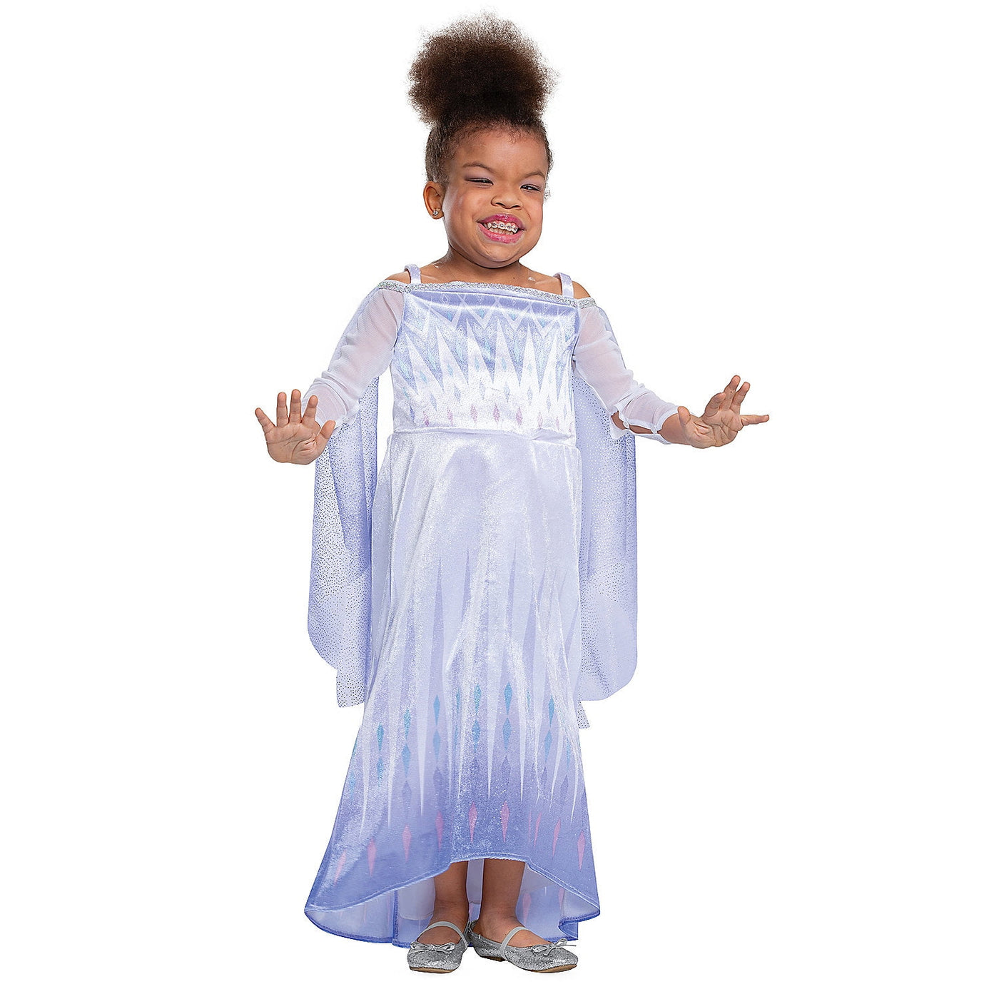 Disguise Girls' Disney Frozen Elsa Snow Queen Adaptive Costume - Size 4-6