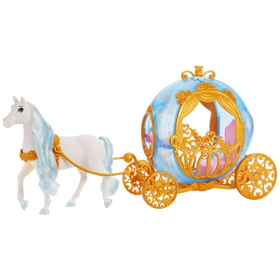 Disney Princess Cinderella’s Rolling Carriage & Horse with Brushable Mane & Tail