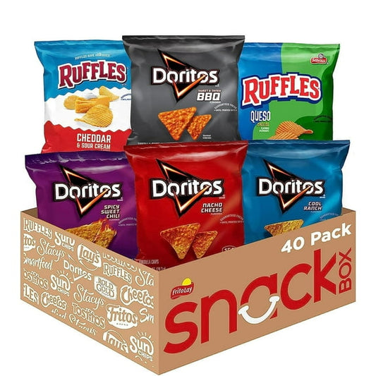 Frito-Lay Ruffles and Doritos Bold Variety Pack, 1 oz bags, 40 count