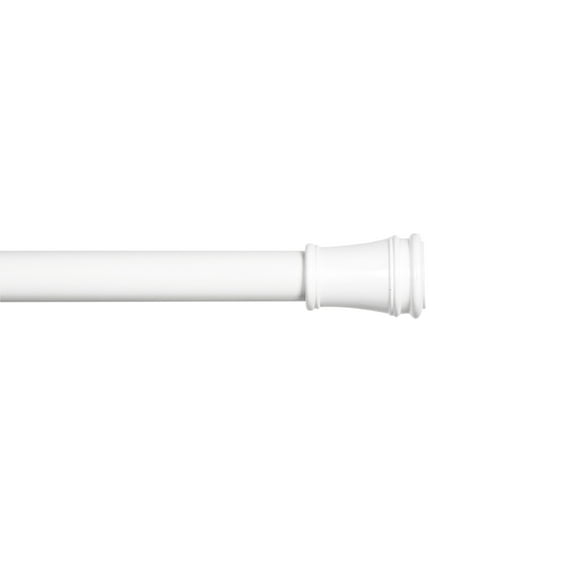 Kenney® Rogers 5/8" Twist & Fit™ No Tools Adjustable Tension Window Curtain Rod, 48-84", White