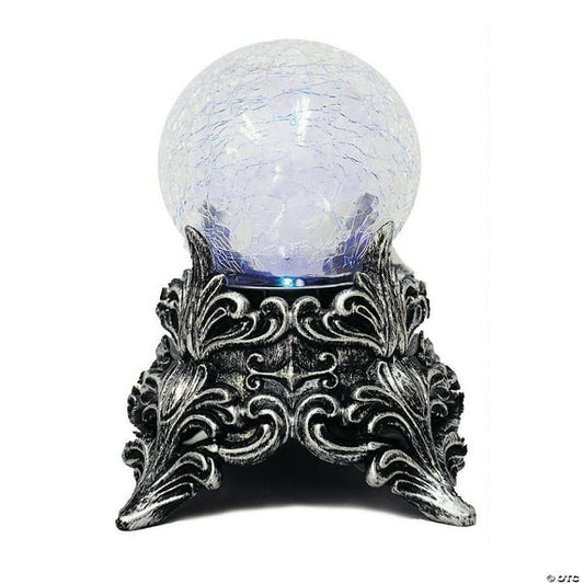 Morris Costumes Blue/Green Crackle Glass Crystal Ball Decoration