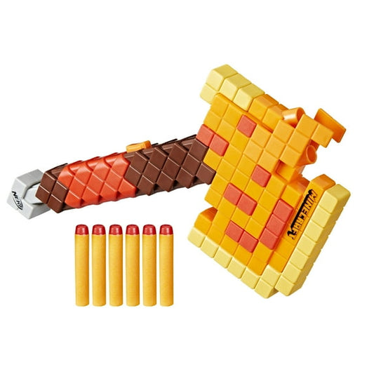 Nerf Minecraft Firebrand, Dart Blasting Axe, Halloween Costume Accessory