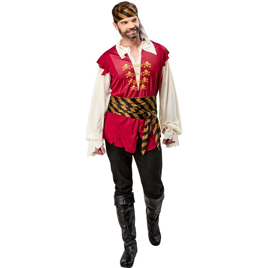 Way to Celebrate Pirate Costume for Adults, Mens