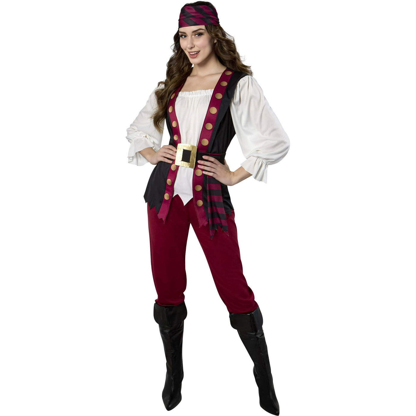Way to Celebrate Pirate Costume for Adults, Womens Large