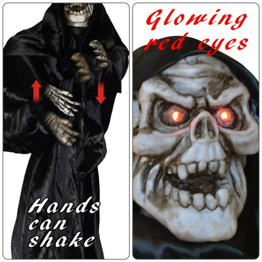 SUNRISEUMBRELLA Hanging Halloween Ghost Decoration, Black(39")
