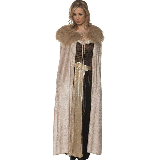 Underwraps UR29204STD Adult Renaissance Cape Womens Costume, Beige - One Size