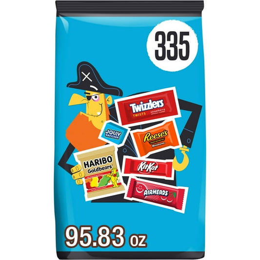 Hershey Assorted Flavored Halloween Candy, Bulk Bag 95.83 oz, 335 Pieces