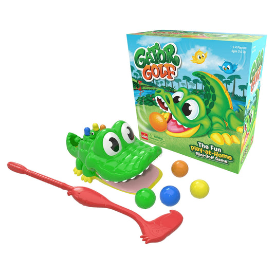 Goliath Games - Gator Golf- The Fun Play-at-Home Mini-Golf Skill & Action Game