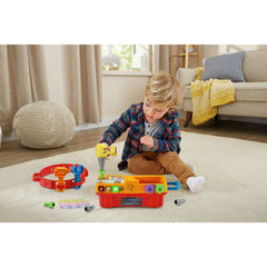 VTech Drill & Learn Toolbox Pro with Accessories, Baby and Toddler Toys