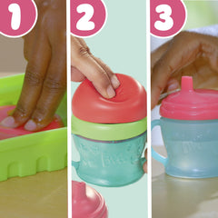 Baby Alive Fruity Sips Doll, Apple, Pretend Juicer Baby Doll Set, Kids 3 and Up, Blonde Hair