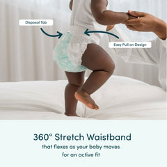 Rascals Premium 360 Absorbent Pull-On Diapers, Size 5, 52 Count