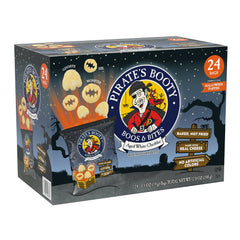 Pirate's Booty Boos & Bites Aged White Cheddar Gluten-Free Trick or Treat Snacks, 0.5 oz Bag, 24 Count