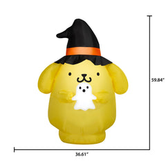 Halloween Airblown Yard Inflatables Pompompurin Sanrio 36.61 in x 29.13 in x 59.84 in 3.08 lb