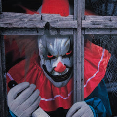 Northlight Creepy Clown Scary Window Halloween Decoration - 47"
