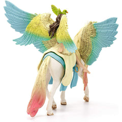 Schleich Bayala - 3PC Playset with Fairy Figurine Surah and Pegasus - Unicorn and Fairy Toy Figure with Movable Arms for Girls and Boys - Kids Ages 5+