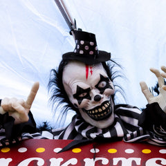 Haunted Hill Farm 1.8 ft Groundbreaker Clown-Vile, Halloween Decoration, Multi-Color, HHFJCLOWN-2LSA