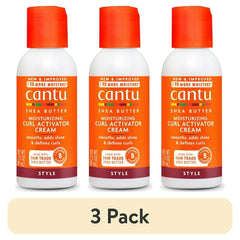 (3 pack) Cantu Moisturizing Curl Activator Cream with Shea Butter, 3 fl oz, Travel Size