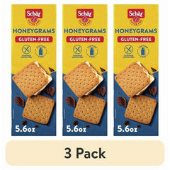 (3 pack) Schar Gluten Free Honeygrams, Honey Cookies, 5.6 oz, 3 Count