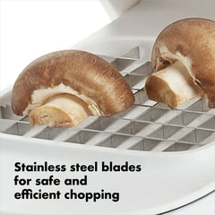OXO Softworks Stainless Steel Blade Vegetable Chopper with Easy Pour Opening
