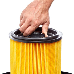 HART Standard Cartridge Filter, VCFS 3701, 1-Pack, Fits 5 to 16 Gallon Wet/Dry Vacuum Cleaners