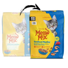 Meow Mix Seafood Medley Dry Cat Food, 14.2 lb. Bag