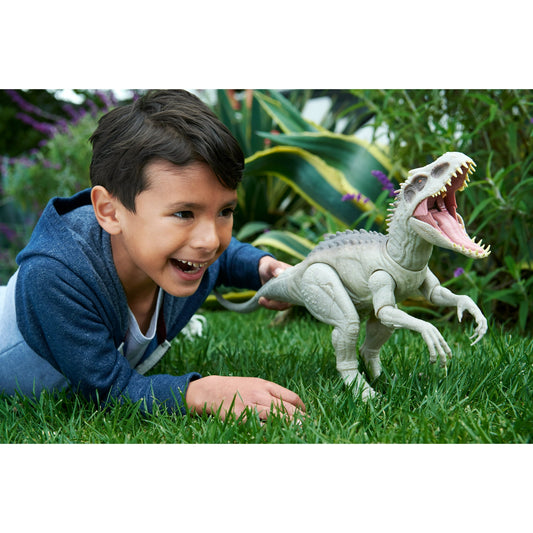 Jurassic World Camouflage 'N Battle Indominus Rex Action Figure Toy with Lights, Sound & Motion