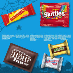 Skittles, Twix, Starburst & More Halloween Candy Variety Pack - 135 Ct Bulk Bag