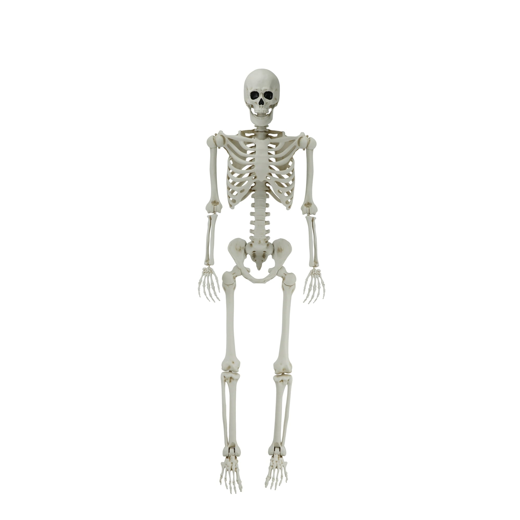 5ft White Poseable Skeleton Decoration, Halloween Outdoor Decor, by Way To Celebrate