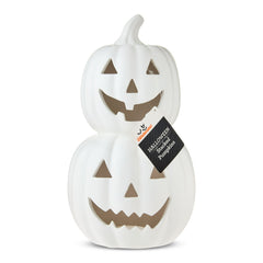 Stacked Pumpkins Tabletop Decor, White, 11.25", Halloween by Way To Celebrate
