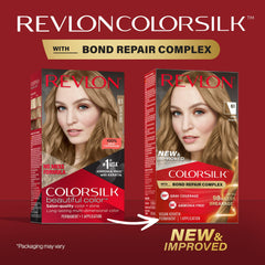 (3 pack) Revlon ColorSilk Permanent Hair Color, Bond Repair Complex, 61 Dark Blonde, 1 pack