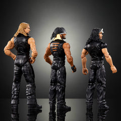 WWE Elite Pack of 3 Action Figures with Accessories, 6-inch Collectible Set (Styles May Vary)
