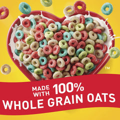 (3 pack) Fruity Cheerios, Heart Healthy Gluten Free Breakfast Cereal, Family Size, 18.4 oz