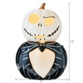 Halloween Black & White Light-up Jack Skellington Pumpkin Stack Decoration, 12 in, by Disney