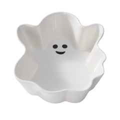 Way to Celebrate Halloween 4pk Ceramic White Figural Ghost Appetizer Bowls