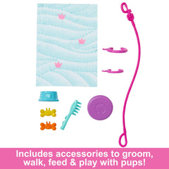 Barbie Doll Pup Playset with a Toy Pup and Dog in a Wheelchair [Walmart Exclusive]