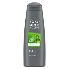 Dove Men+Care Extra Fresh Collection Body Wash, 2-in-1 Shampoo + Conditioner & Antiperspirant Deodorant Stick, 3 Count