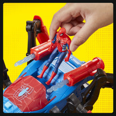 Marvel Spider-Man Crawl 'N Blast Spider with Action Figure, 2-In-1 Blast Feature, Toy Cars