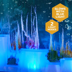 Discovery™ #Mindblown Crystal Aquarium 8-Piece Set - Underwater Crystal Growing Garden, LED Lights, Ages 8 years+