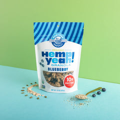 Manitoba Harvest Organic Granola, Hemp Yeah! Blueberry Granola, Organic Vegan Cereal,10 oz