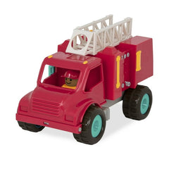 Battat Fire Engine Toy Truck with 2 Firefighter Figurines, Toddler and Preschool Toys