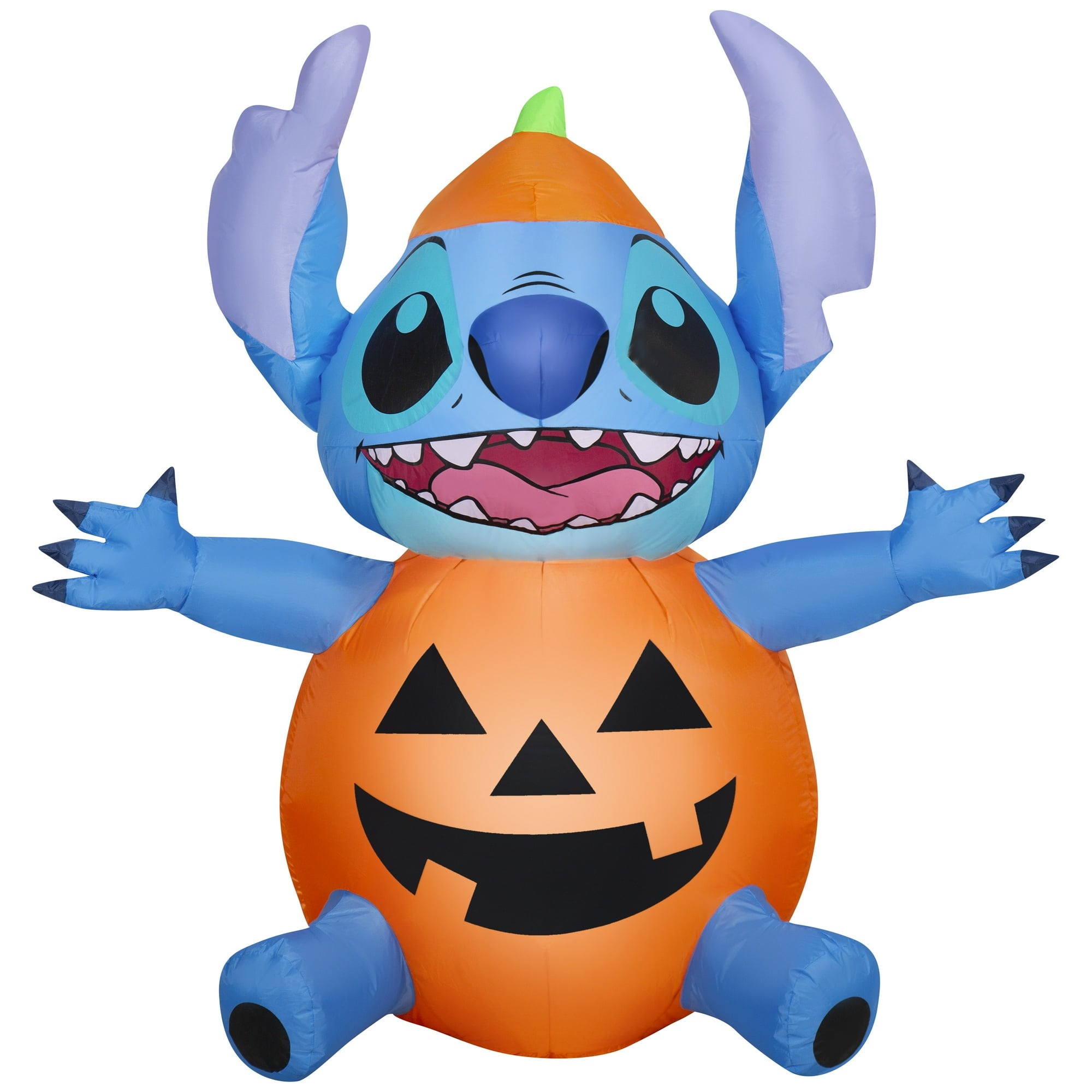 Halloween Yard Inflatables Stitch in Pumpkin Costume Disney 41.33 in x 28.74 in x 53.93 in 3.26 lb