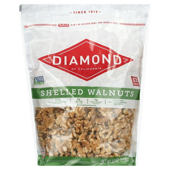 Diamond Shelled Walnuts 32 oz