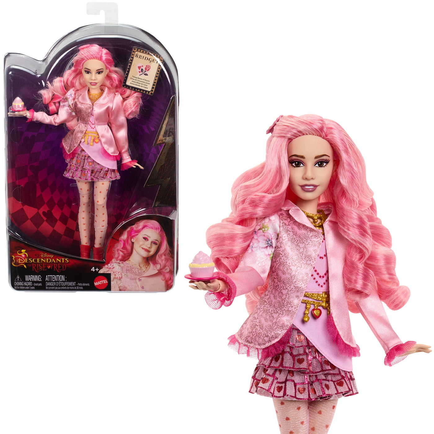 Disney Descendants: The Rise of Red Fashion Doll & Accessory - Bridget, Young Queen of Hearts