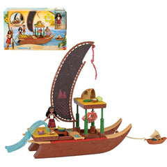 Disney Moana 2 Toys, Moana’s Adventure Canoe Playset with 1 Small Doll, 1 Canoe & 10 Accessories