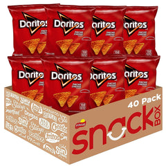 Doritos Nacho Cheese Tortilla Chips 1 oz Bag, 40 Count