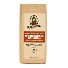 Dr. Squatch Wood Barrel Bourbon Natural Body Wash for Men, 14 fl oz