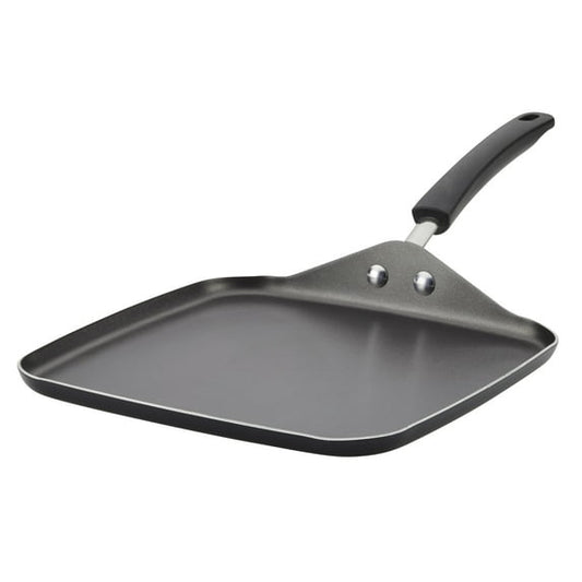 Farberware Easy Clean Griddle Pan - 11 Inch Nonstick Grill Pan, Dishwasher Safe, Oven Safe to 350°F, Black 

